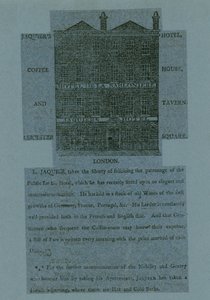 Hotel de la Saloniere; Jaquiers Hotel, Leicester Square, Londyn autorstwa English School