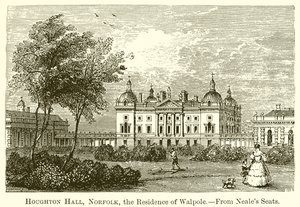 Houghton Hall, Norfolk, rezydencja Walpole autorstwa English School