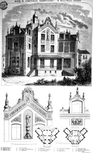 Dom przy Avenue Road, Regents Park, projekt Hector Horeau, 1859 autorstwa English School