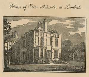 Dom Eliasa Ashmole w Lambeth autorstwa English School