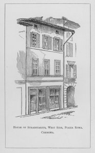 Dom Stradiuariusa, West Side, Piazza Roma, Cremona (rycina) autorstwa English School