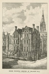 Dom niedawno wzniesiony na Balham Hill autorstwa English School