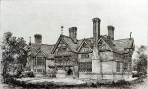 Dom niedawno wzniesiony w Harrow Weald, z „The Building News”, 6 września 1872 r. autorstwa English School
