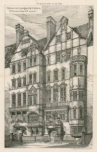 Domy w Cadogan Square, Chelsea autorstwa English School