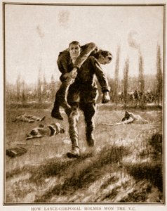 Jak Lance-Corporal Holmes wygrał VC, 1914-19 autorstwa English School