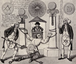 How to Make a Mason, 1800, z „Masona”, Eugena Lennhoffa, opublikowanego 1932 autorstwa English School