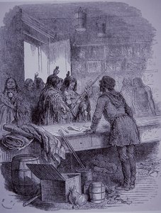 Placówka handlowa firmy w Zatoce Hudsona w 1845 r. autorstwa English School