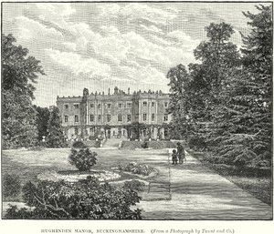 Hughenden Manor, Buckinghamshire (grawerunek) autorstwa English School