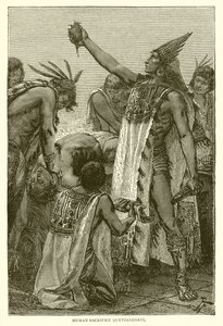 Ofiara ludzka Quetzalcoatl autorstwa English School