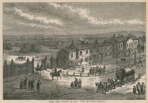 Hyde Park Corner w 1750 autorstwa English School