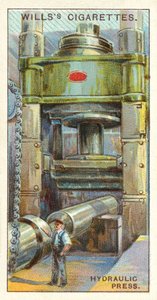 Prasa hydrauliczna (chromolit) autorstwa English School