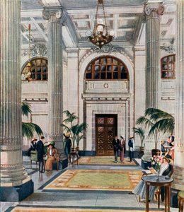 Hypostyle Hall w hotelu New Midland Adelphi, Liverpool autorstwa English School