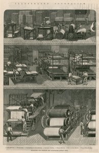 Ilustrowane dziennikarstwo: maszyny do drukowania Illustrated London News autorstwa English School