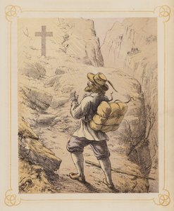 Ilustracja do książki Bunyana "Pilgrim