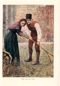 Ilustracja do "Wielkich oczekiwań" (kolorowa litografia) autorstwa English School