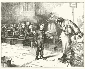 Ilustracja do Olivera Twista (grawerunek) autorstwa English School