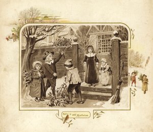 Ilustracja na przyjście Świętego Mikołaja autorstwa English School