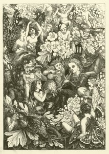 Ilustracja do książki Historia sir Thomasa Thumba (rycina) autorstwa English School
