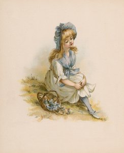Ilustracja do książki "Język kwiatów" (chromolitho) autorstwa English School
