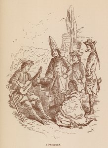Ilustracja do książki The Virginians autorstwa Thackeraya (litografia) autorstwa English School