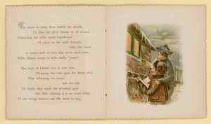 Ilustracja dla Tidings Of Joy autorstwa Dory Ross (kolorowa litografia) autorstwa English School