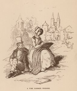 Ilustracja do Vanity Fair autorstwa Thackeraya (lito) autorstwa English School