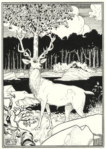 Ilustracja do Przygód Barona Munchausena (rycina) autorstwa English School