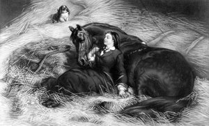 Ilustracja z filmu Dziewczyna z koniem według Rosy Bonheur, XIX w. autorstwa English School