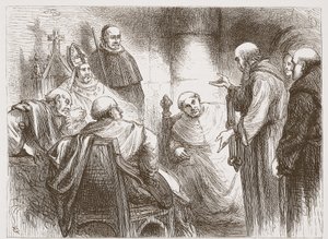 Ilustracja z Historii protestantyzmu Jamesa Aitkena Wylie (1808-1890), wyd. 1878 autorstwa English School