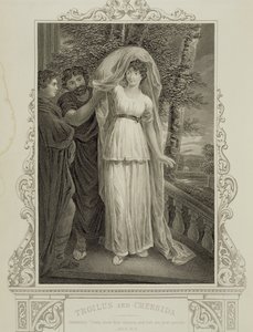 Ilustracja z Troilus i Cressida, akt III, scena 2, William Shakespeare (1564-1616) autorstwa English School