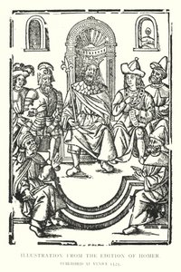 Ilustracja z wydania Homera, opublikowanego w Wenecji 1525 (lito) autorstwa English School