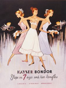 Ilustracja z katalogu Kayser Bondor, c.1955 autorstwa English School