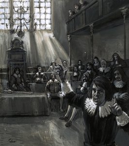 W Parlamencie Oliver Cromwell wypowiadał się w imieniu „biednych plebejuszy” dosadnymi, szczerymi przemówieniami autorstwa English School