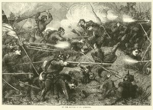 W bitwie pod St Quentin, styczeń 1871 r. autorstwa English School