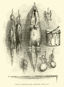 Indyjska torba lekarska, gwizdek, bęben itp. autorstwa English School