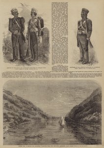 Indian Rebellion z 1857 r. (grawerowanie) autorstwa English School