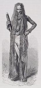 Indyjski fakir, z Historii ludzkości, tom III, autorstwa prof. Friedricha Ratzela, 1898 autorstwa English School