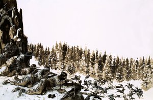 Indyjscy snajperzy podczas wojny o blef autorstwa English School