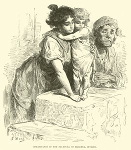 Mieszkańcy Faubourg Marcena, Sewilla autorstwa English School