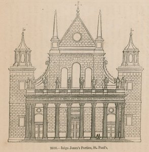 Inigo Jones Portico, Katedra św. Pawła, Londyn autorstwa English School
