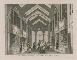 Wnętrze Burlington Arcade autorstwa English School