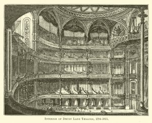 Wnętrze Teatru Drury Lane, 1794-1811 autorstwa English School
