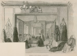 Wnętrze Jays Mourning Establishment, Regent Street, Londyn autorstwa English School