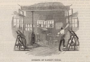 Wnętrze wieży Watsons autorstwa English School