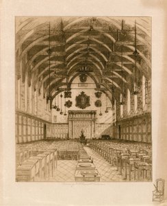 Wnętrze szkoły Westminster autorstwa English School