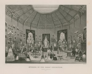 Wnętrze Wielkiej Wystawy, 1851, Oddział Zollverein autorstwa English School