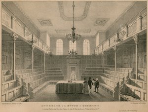 Wnętrze Izby Gmin, Westminster, Londyn autorstwa English School