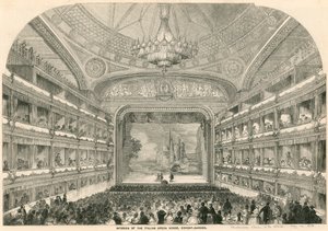 Wnętrze Opery Włoskiej, Covent Garden, Londyn autorstwa English School