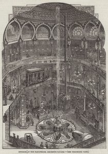 Wnętrze Panopticon, Leicester-Square (grawerowanie) autorstwa English School