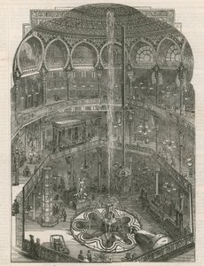 Wnętrze Panopticon, Leicester Square, Londyn autorstwa English School
